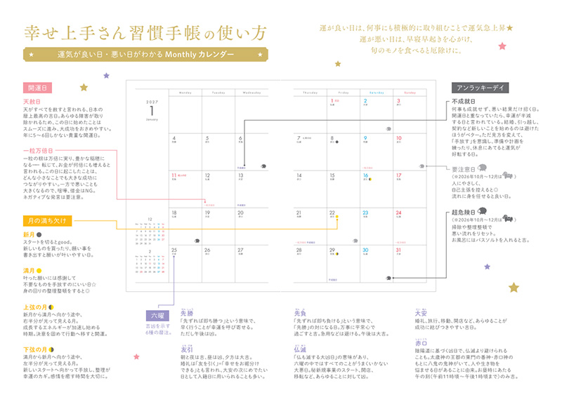星ひとみの幸せ上手さん習慣手帳2027